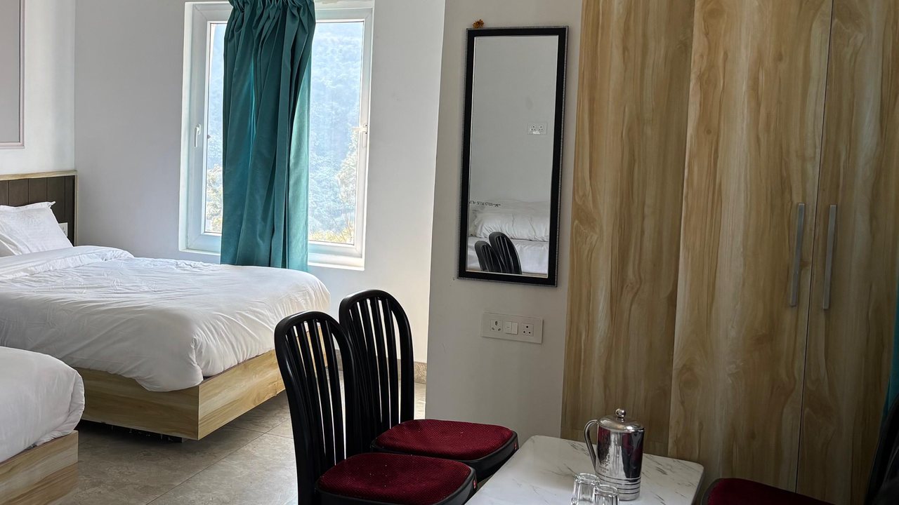 A Premium Boutique twin room, freshly made up
